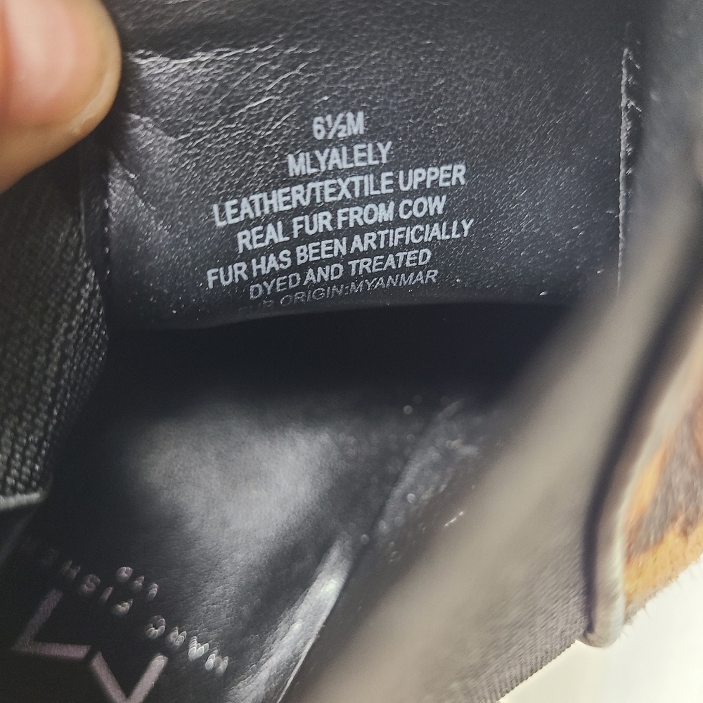 NEW MARC FISHER LTD yalely cow hair ankle booties - Picture 7 of 7